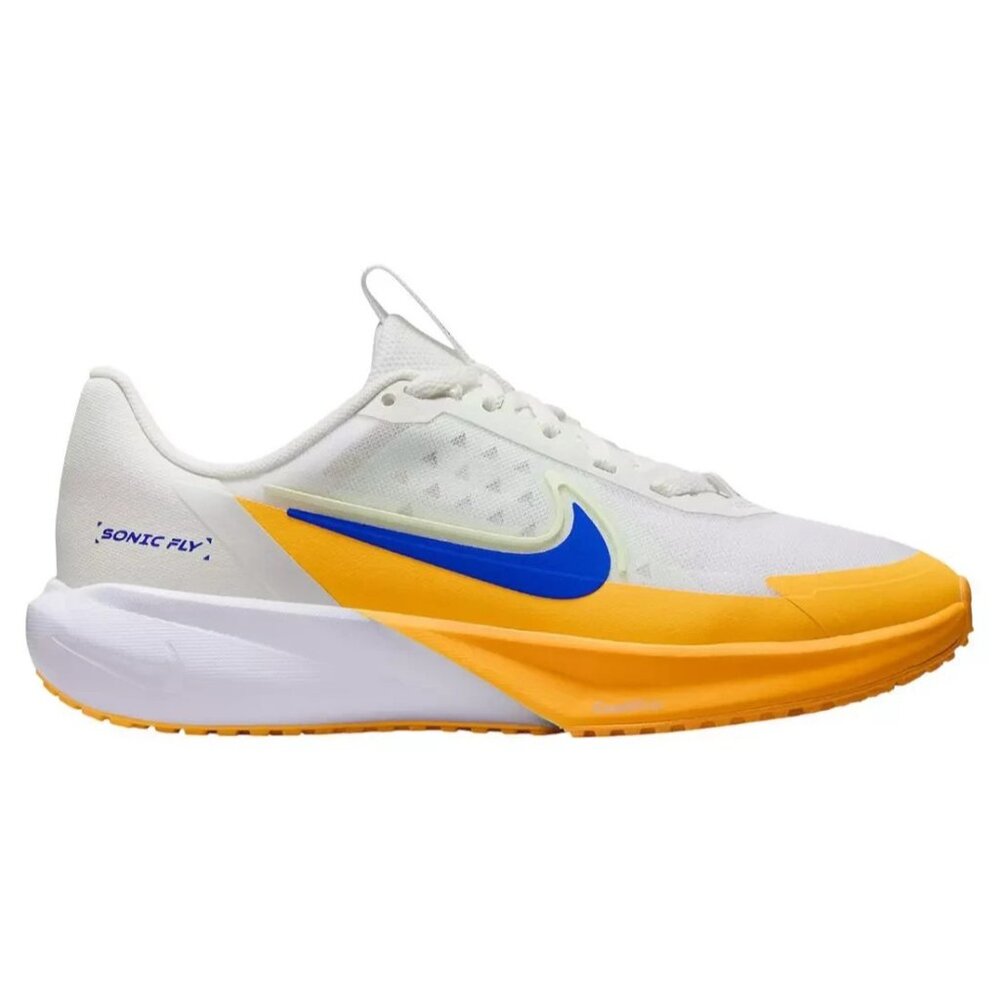 Nike Sonic Fly Big Kids Yellow Blue White Running Jogging Shoes Size 5.5Y